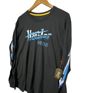 Howler Bros Electric Metallic Long Sleeve Graphic Tee Lightning Bolt‎ Size M